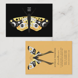 Mystical Celestial Gold Moths Visitekaartje