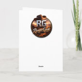 Mystical celestial moon faces fantasy Halloween gr Kaart (Achterkant)