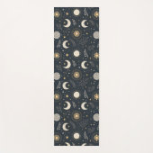 Mystical Celestial Moon Pattern Custom Name Yogamat (Voorkant)