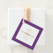 Mystical Celestial Moon Phase Amethyst Spiritueel Bedankjes Labels (In situ)