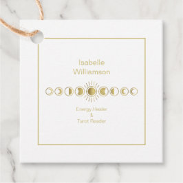 Mystical Celestial Moon Phase Amethyst Spiritueel Bedankjes Labels