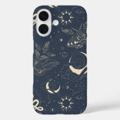 Mystical Celestial Night Moth & Serpent Pattern Case-Mate iPhone Case (Achterkant)