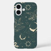 Mystical Celestial Night Moth & Serpent Pattern Case-Mate iPhone Case (Achterkant)