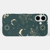 Mystical Celestial Night Moth & Serpent Pattern Case-Mate iPhone Case (Achterkant (horizontaal))