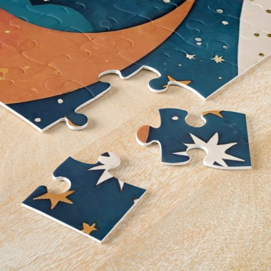 Mystical Celestial Star Goddess Night Sky Legpuzzel (Zijkant)