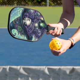 Mystical Celestial Witch Pickleball Paddle