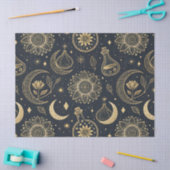 Mystical Celestial Witchcraft - Gold Botanical (2) Tissuepapier (Craft)