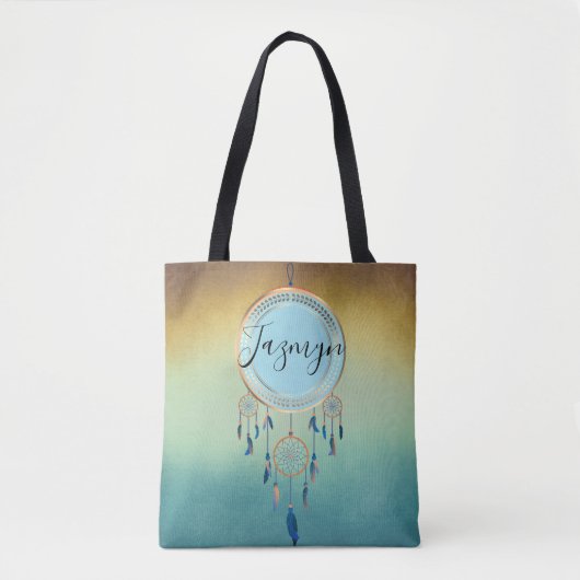 Mystical Chic Personalized Dreamweaver Tote Bag (Voorkant)