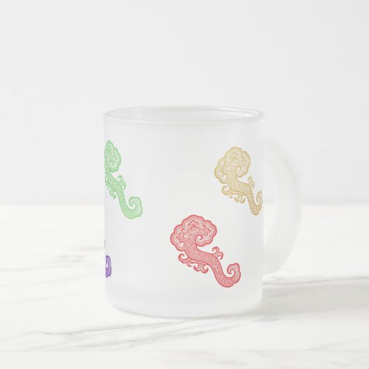 Mystical Cloud Creature Mug Matglas Koffiemok (Voorkant rechts)