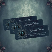 Mystical connection, mystical woman and the lion. etiket