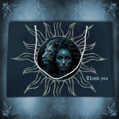 Mystical connection, mystical woman and the lion. groot cadeauzakje