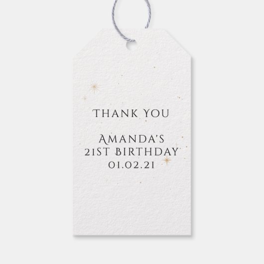 Mystical Cosmic Cadeaulabel (Achterkant)