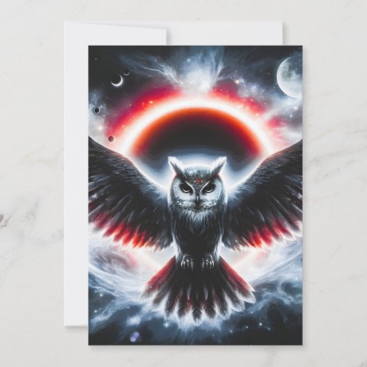 Mystical Cosmic Celestial Owl Aankondiging (Voorkant)
