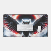 Mystical Cosmic Celestial Owl Bureaumat (Keyboard & Muis)