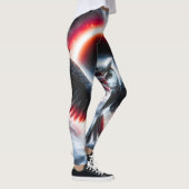 Mystical Cosmic Celestial Owl Leggings (Rechts)