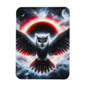 Mystical Cosmic Celestial Owl Magneet (Verticaal)