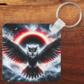 Mystical Cosmic Celestial Owl Sleutelhanger (Achterkant)