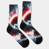 Mystical Cosmic Celestial Owl Sokken (Rechts)