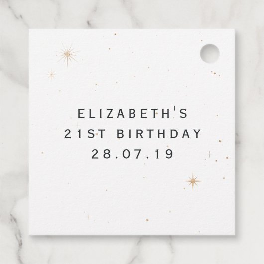 Mystical Cosmic Crab Bedankjes Labels (Achterkant)