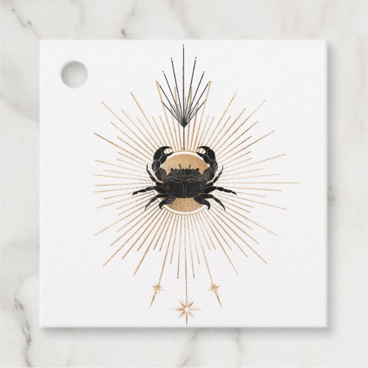 Mystical Cosmic Crab Bedankjes Labels (Voorkant)