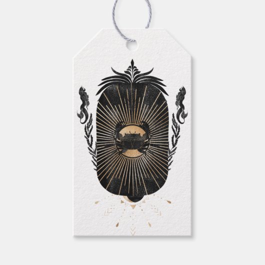 Mystical Cosmic Crab Cadeaulabel (Voorkant)