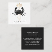 Mystical Cosmic Crab Vierkante Visitekaartje (Voorkant / Achterkant)