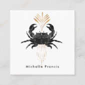 Mystical Cosmic Crab Vierkante Visitekaartje (Voorkant)