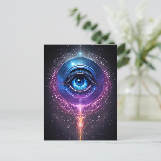 Mystical Cosmic Eye Briefkaart (Staand voorkant)