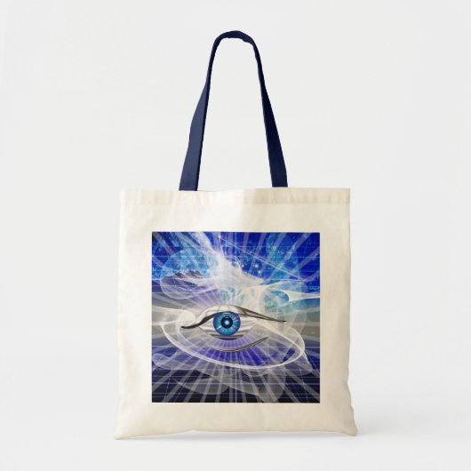 Mystical Cosmic Eye Tote Bag (Voorkant)