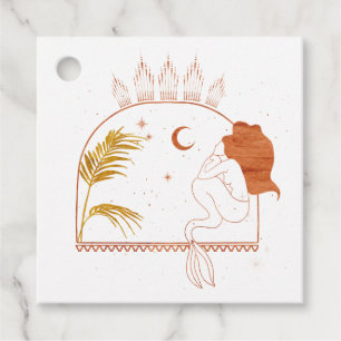 Mystical Cosmic Mermaid Bedankjes Labels