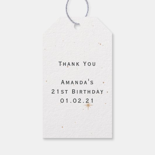 Mystical Cosmic Mermaid Cadeaulabel (Achterkant)