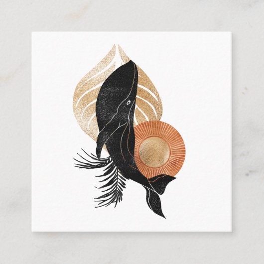 Mystical Cosmic Nautical Square Visitekaartje (Voorkant)