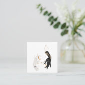 Mystical Cosmic Vierkante Visitekaartje (Staand voorkant)