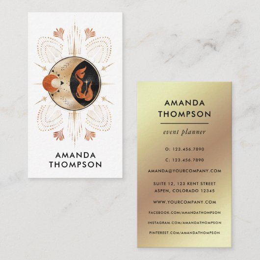 Mystical Cosmic Visitekaartje (Voorkant / Achterkant)