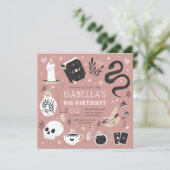 Mystical Crystal Fortune Teller Birthday Party Kaart (Staand voorkant)