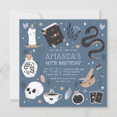 Mystical Crystal Fortune Teller Birthday Party Kaart (Voorkant)