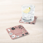 Mystical Crystal Fortune Teller Birthday Party Kartonnen Onderzetters (Insitu)