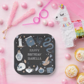 Mystical Crystal Fortune Teller Birthday Party Papieren Bordje (Feest)