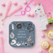 Mystical Crystal Fortune Teller Birthday Party Papieren Bordje (Feest)
