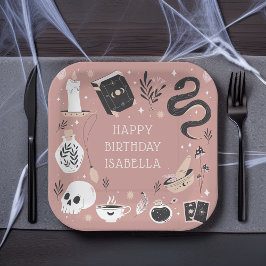 Mystical Crystal Fortune Teller Birthday Party Papieren Bordje
