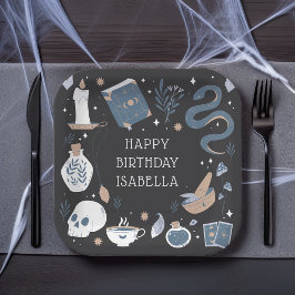 Mystical Crystal Fortune Teller Birthday Party Papieren Bordje