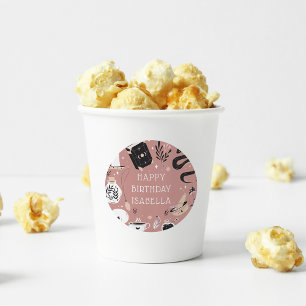 Mystical Crystal Fortune Teller Birthday Party Ronde Sticker