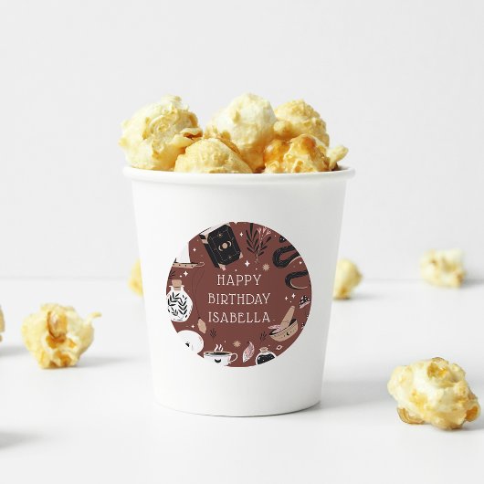 Mystical Crystal Fortune Teller Birthday Party Ronde Sticker