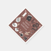 Mystical Crystal Fortune Teller Birthday Party Servet (Hoek)