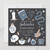 Mystical Crystal Fortune Teller Quinceanera Kaart (Voorkant)