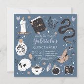 Mystical Crystal Fortune Teller Quinceanera Kaart (Voorkant)