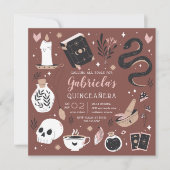 Mystical Crystal Fortune Teller Quinceanera Kaart (Voorkant)