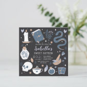 Mystical Crystal Fortune Teller Sweet Sixteen Kaart (Staand voorkant)