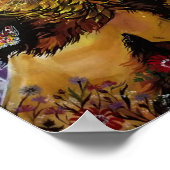 Mystical Crystal Lion Painting "New Worlds" Poster (Hoek)