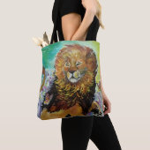 Mystical Crystal Lion Painting "New Worlds" Tote Bag (Dichtbij)